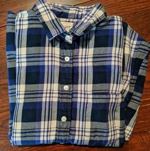 J. Crew "perfect shirt" plaid soft flannel